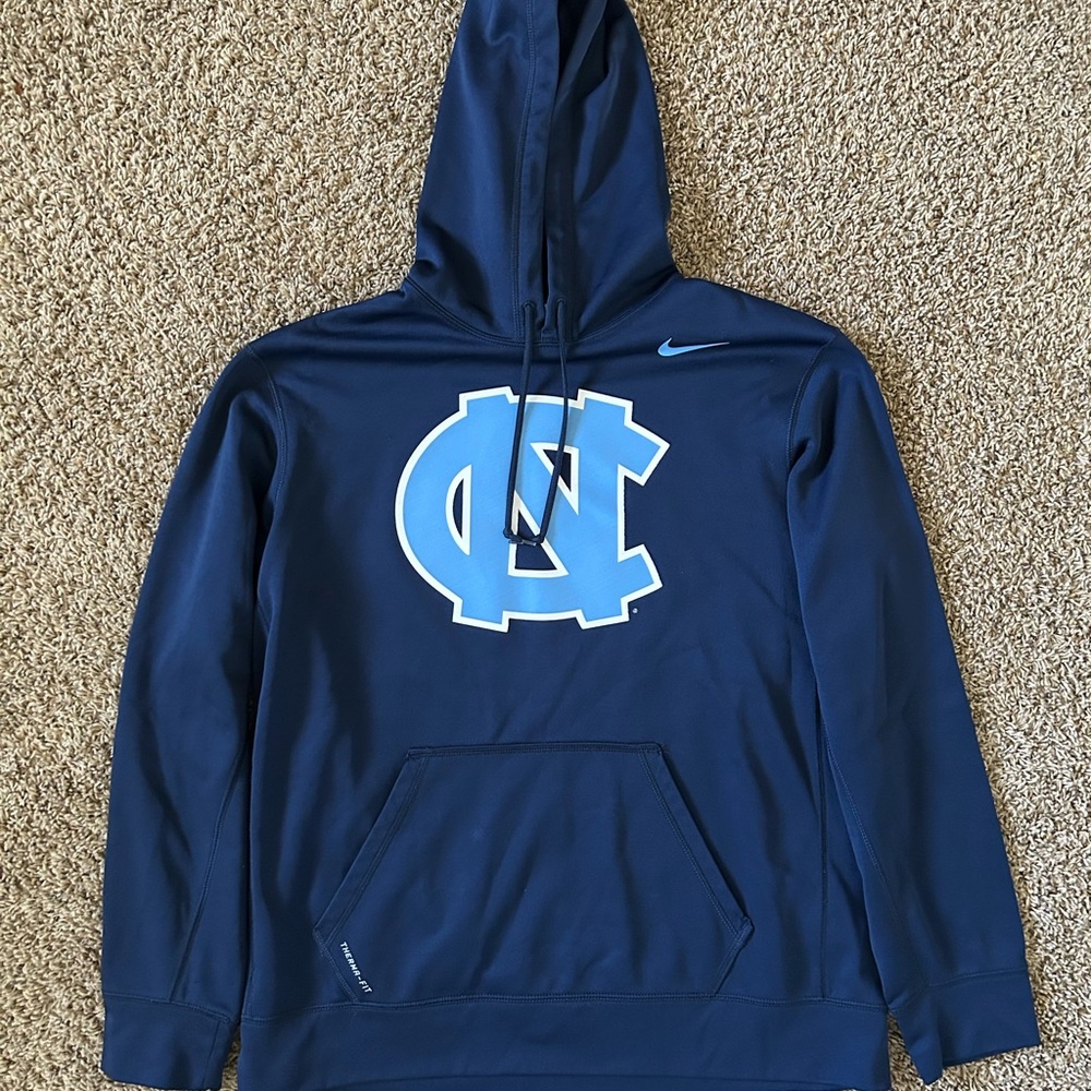 Nike Therma-Fit Navy Hoodie University of North Carolina Tarheels Men’s XL